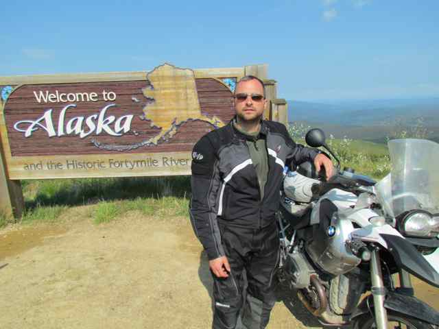 What the sign says! motorbike Alaska Hamori