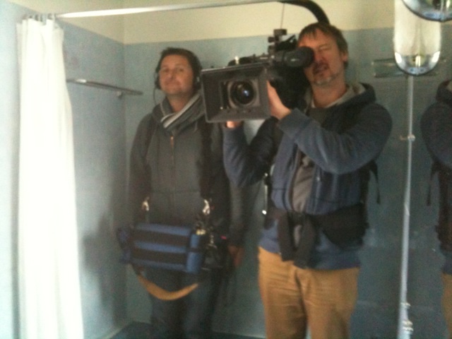 Filming in our tub