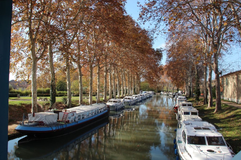 Capestang Bridge View Canal Du Midi