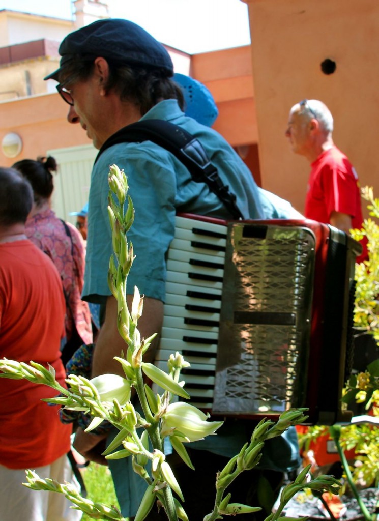 The band joined the audience 