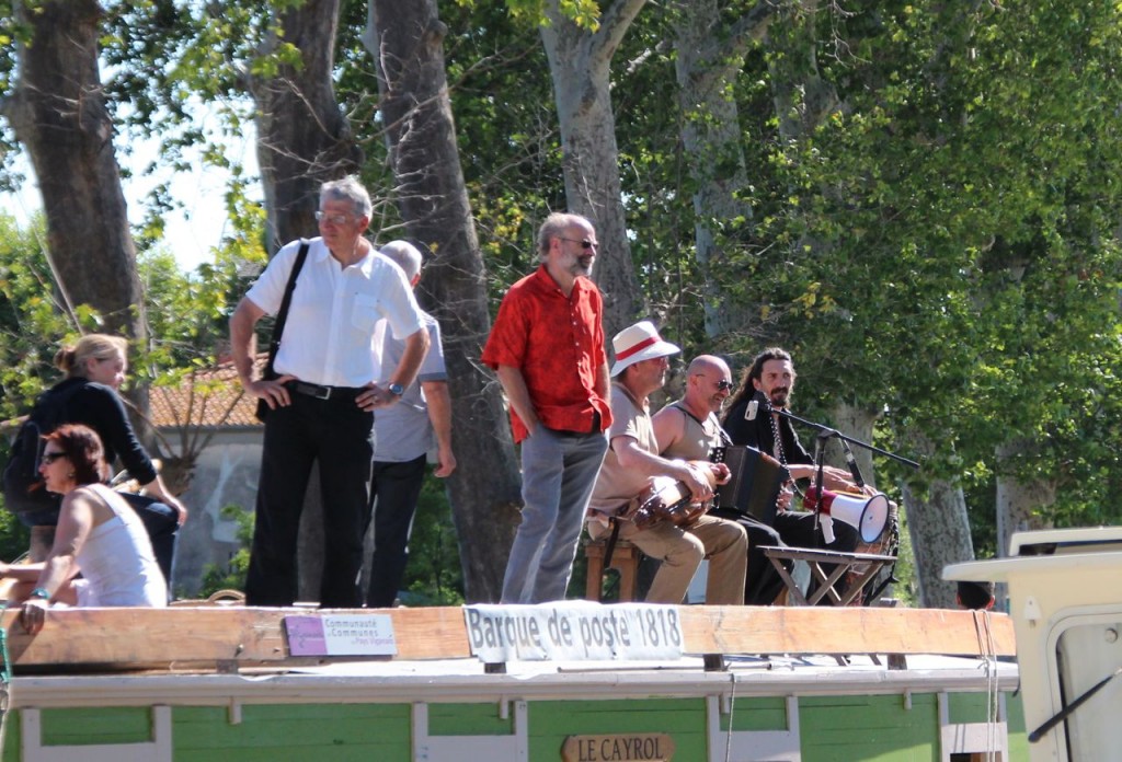 Another band played on the postal boat