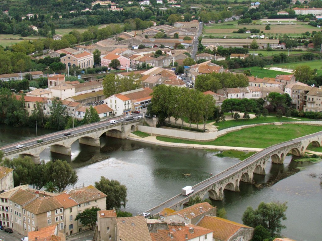 St. Nazaire church view of Beziers below