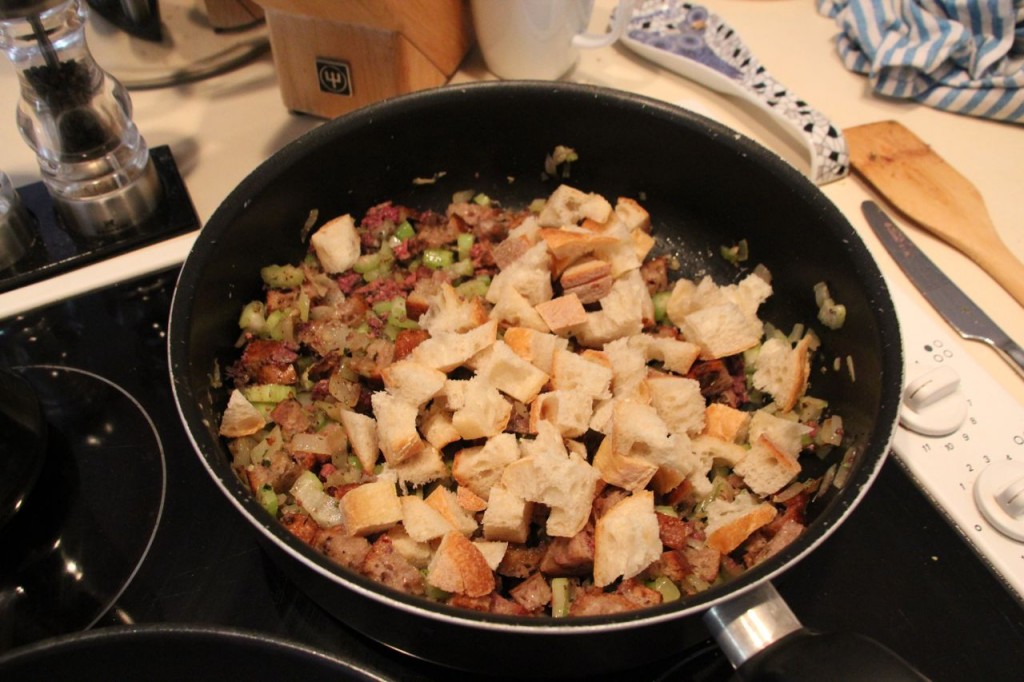 Poultry stuffing, so easy even you can do it