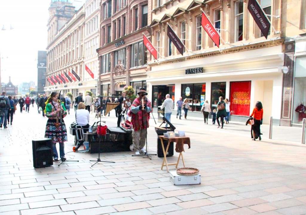 Live music on Buchanan Street 