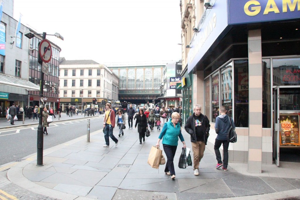 Main drag in Glasgow 