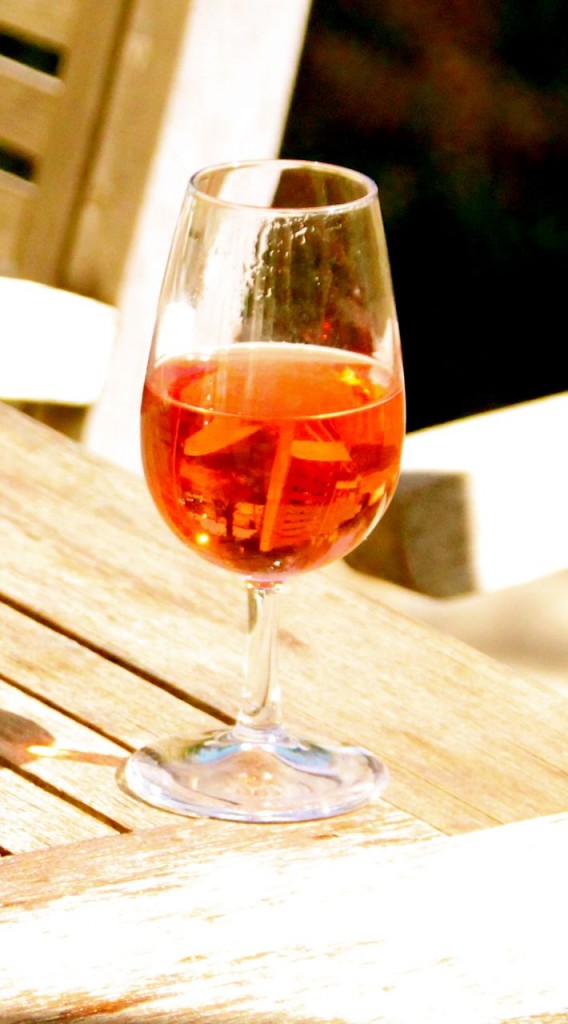 wine with lunch, of course