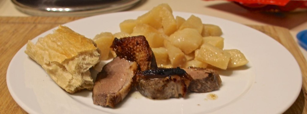 French Black Turnip 'Navet de Pardailhan' with Duck