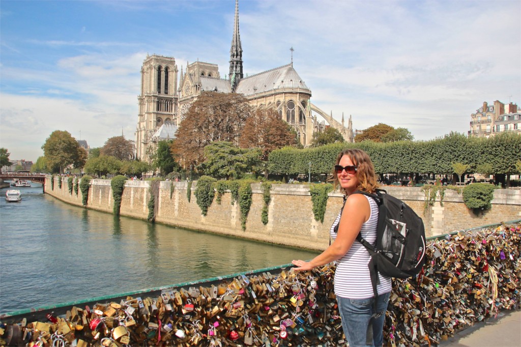 Lock love bridge Paris