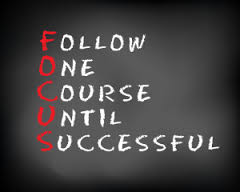 to stay focussed