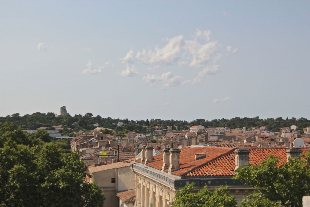 Top of the arena in Nimes