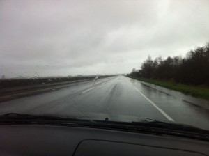 vancouver traffic and rain