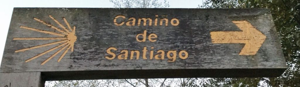 Shell signs lead pilgrims to Spain