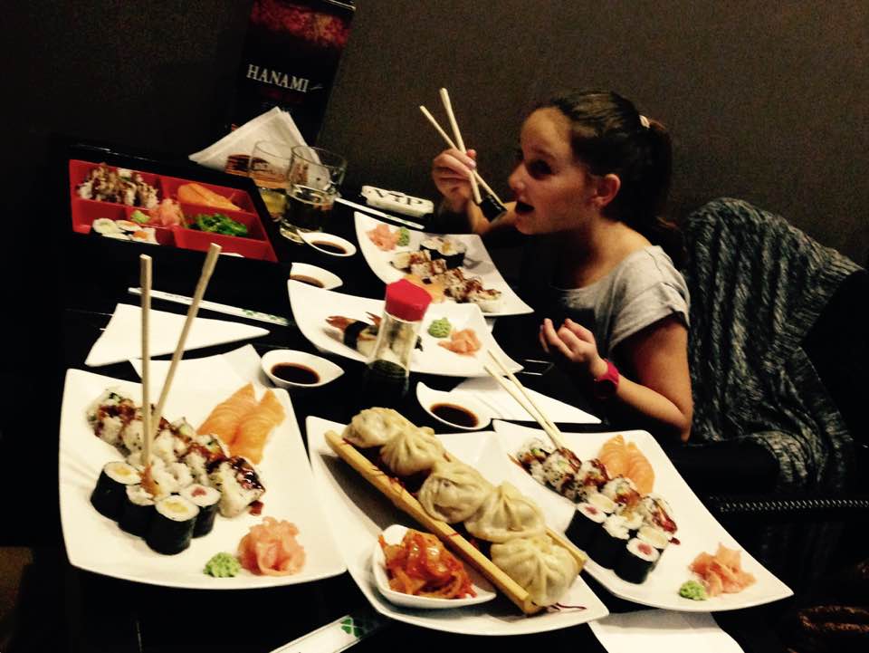 piles of sushi Budapest