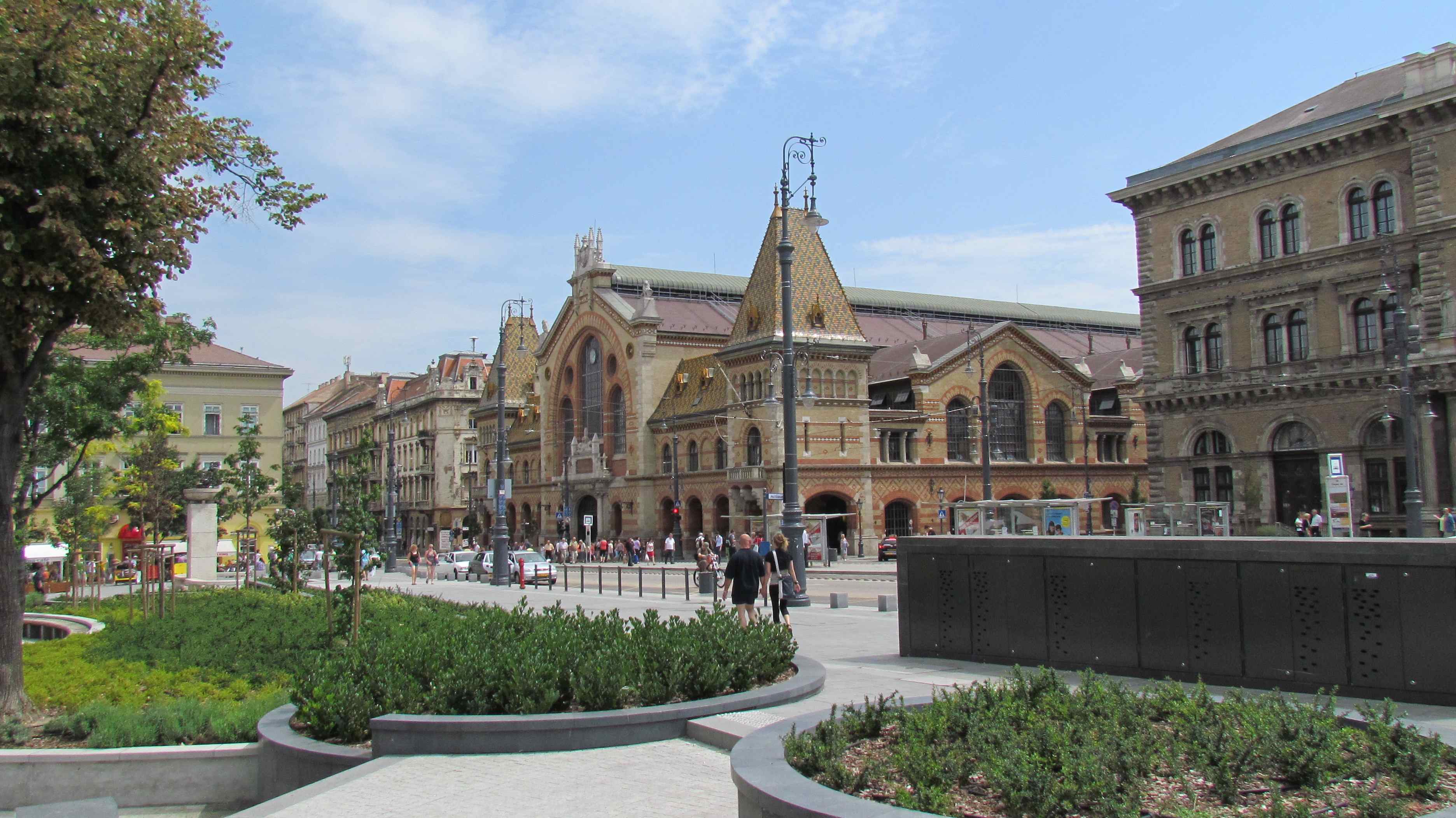 Covered market Budapest Hungary