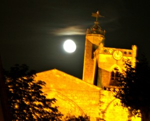 Just past full moon