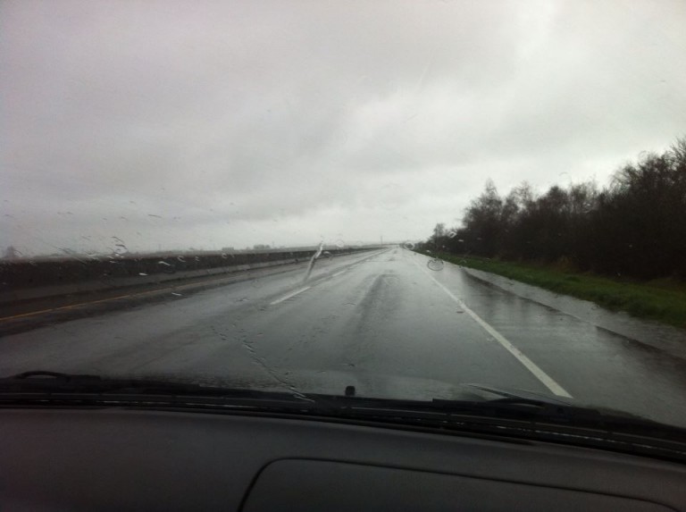 vancouver traffic and rain