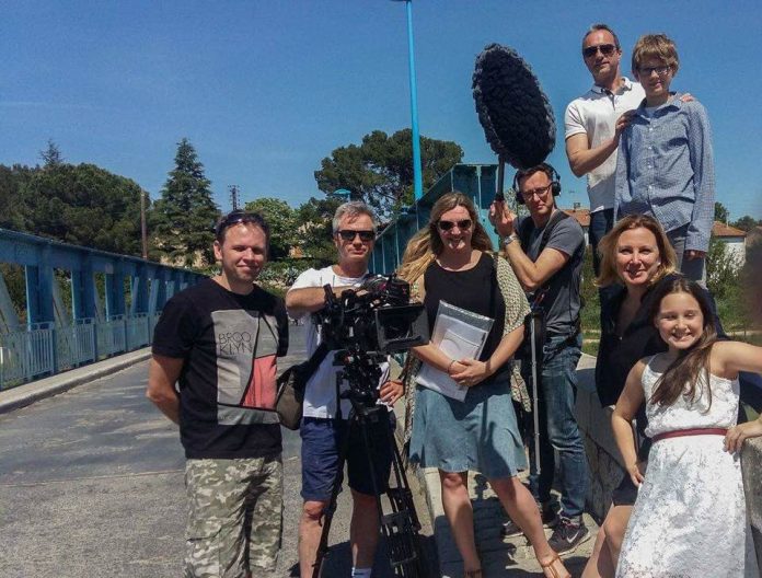 HHI film crew capestang filming TV in southern France
