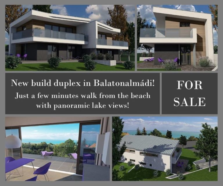 Building from scratch a family home with full views on Balaton Lake in Hungary